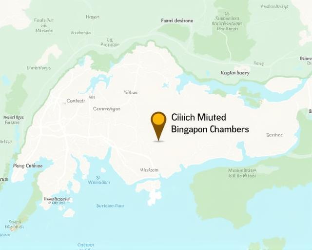 Map showing location of Brushstroke Chambers in Singapore